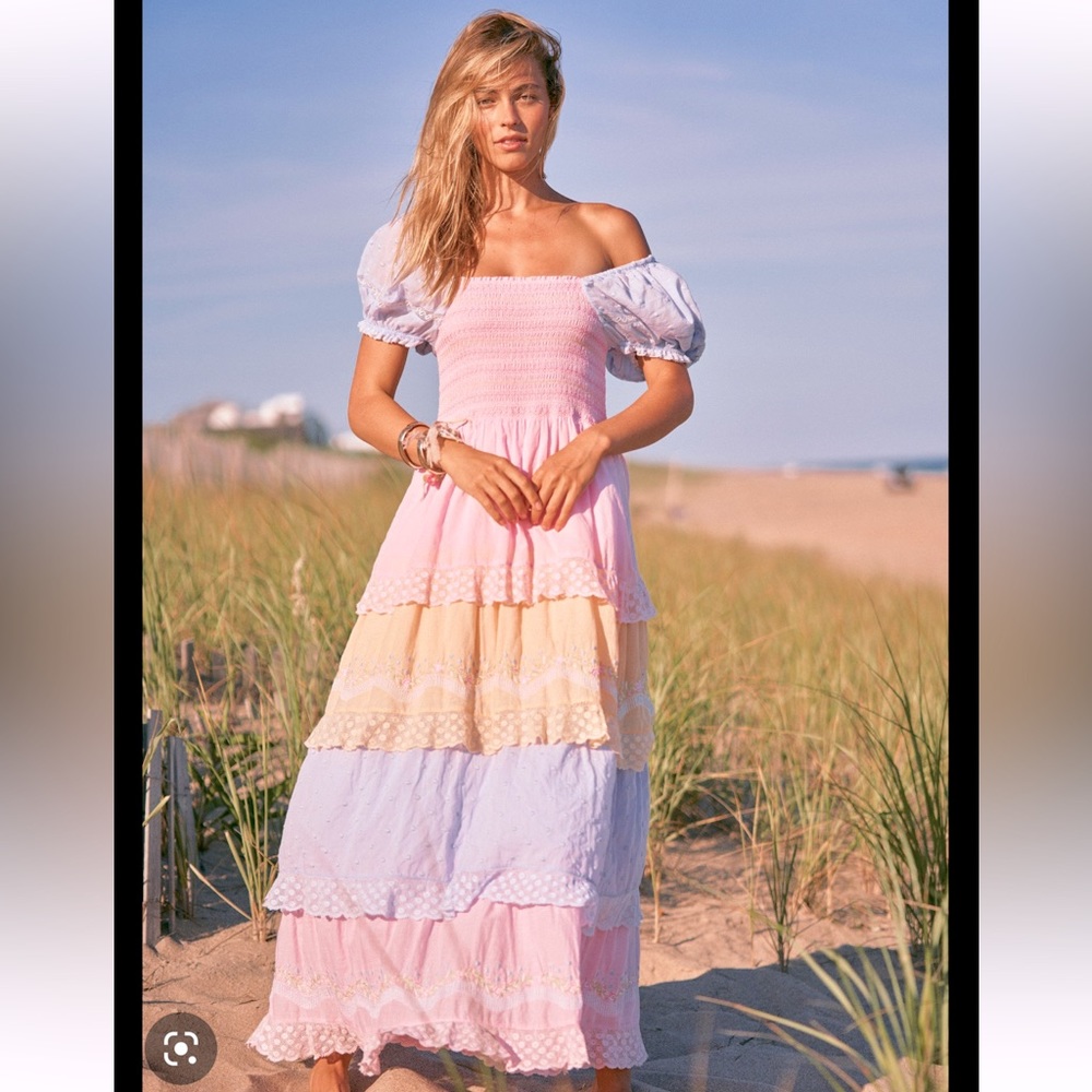 Loveshackfancy Capella MultiColor Maxi Dress